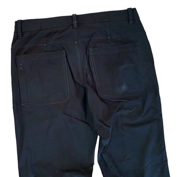 Lululemon Pants Size 34 Men's Black Stretch Fit Work‎ Career Pockets - Picture 3 of 10